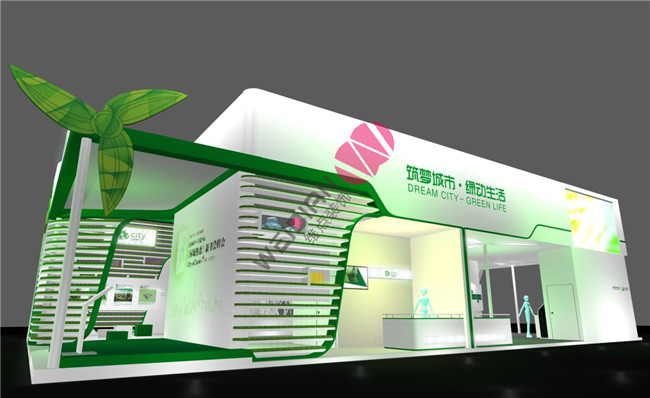 郑州企业展厅装修公司策划城市光伏能源展览会设计